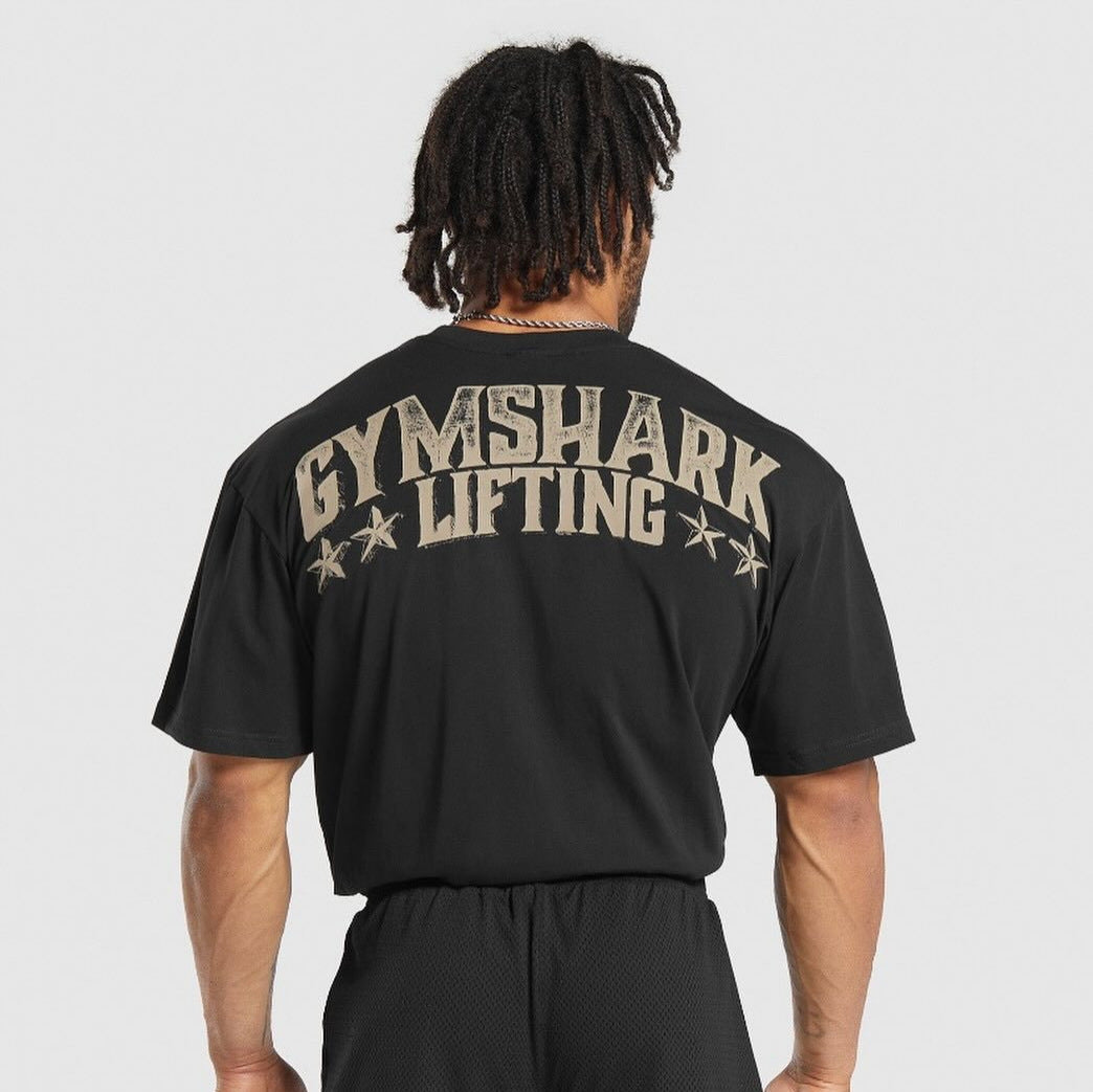 Camiseta Gymshark Lifting Oversized Distressed