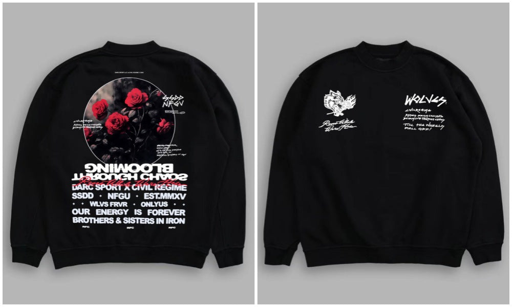 Moletom DARC SPORT X CIVIL REGIME - BLOOMING THROUGH CHAOS