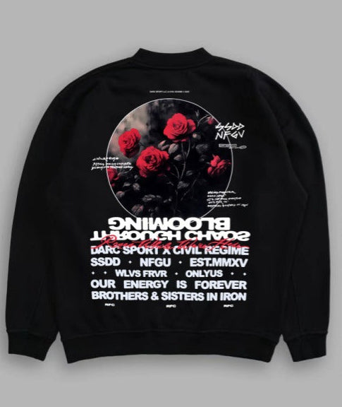 Moletom DARC SPORT X CIVIL REGIME - BLOOMING THROUGH CHAOS