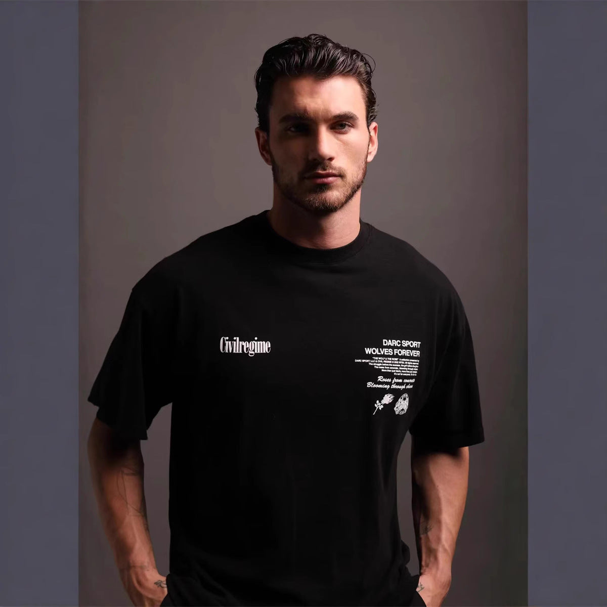 Camiseta Oversized Darc Sport Wolves Forever