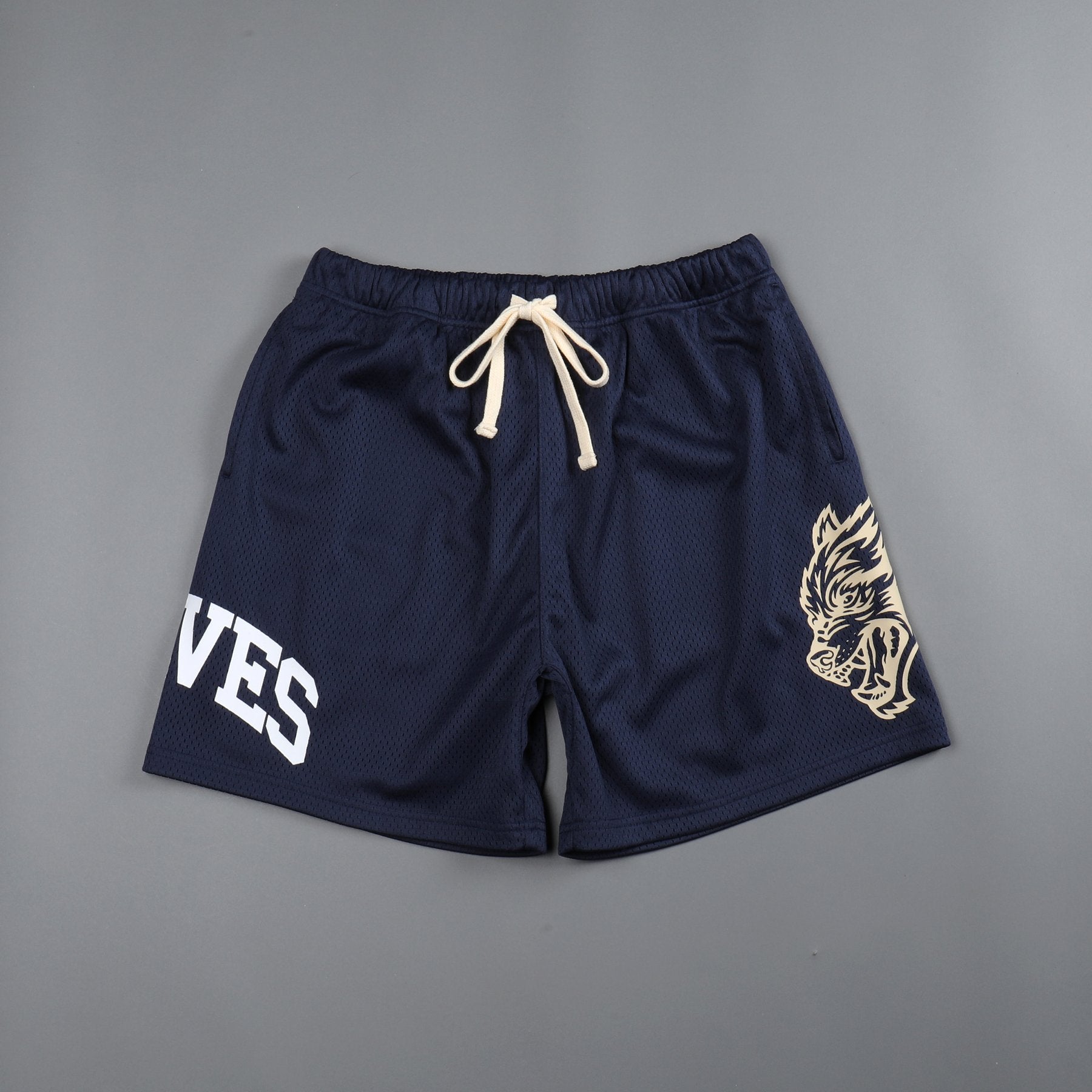DUAL WLVS FRVR BROLIC TRACK SHORTS