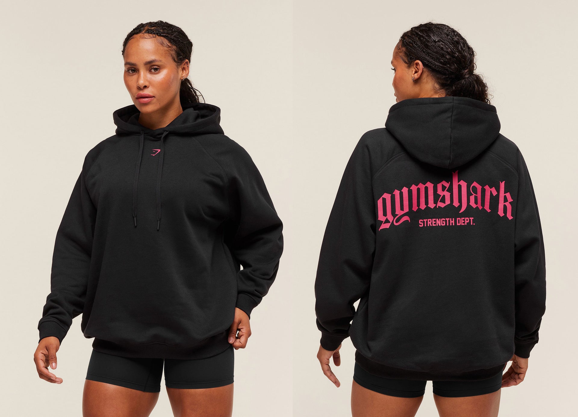 Modelos de Moletom com Capuz Gymshark Strength Dept.