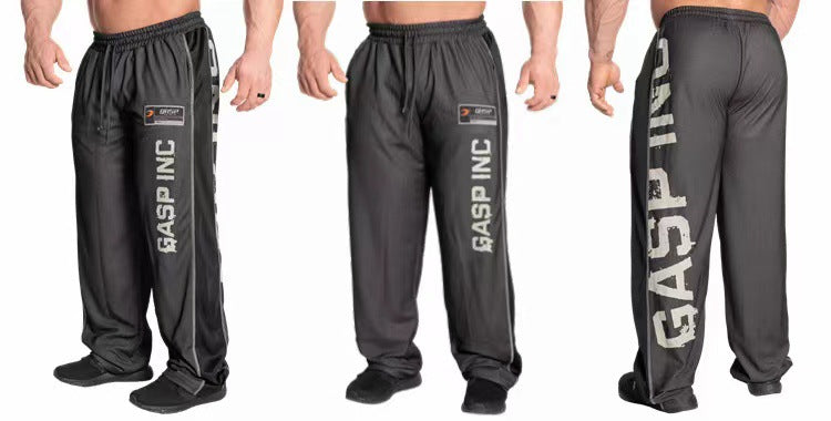 Calça Mesh GASP Wide Leg com Faixa Lateral