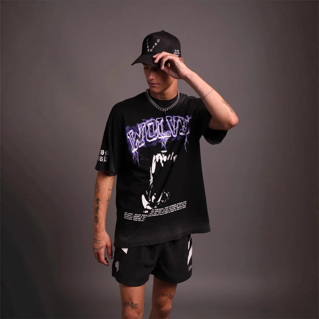 Camiseta Oversized Darc Sport Wolves Bodybuilding
