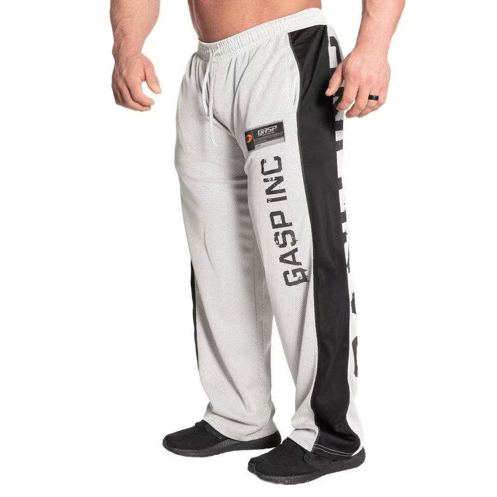 Calça Mesh GASP Wide Leg com Faixa Lateral