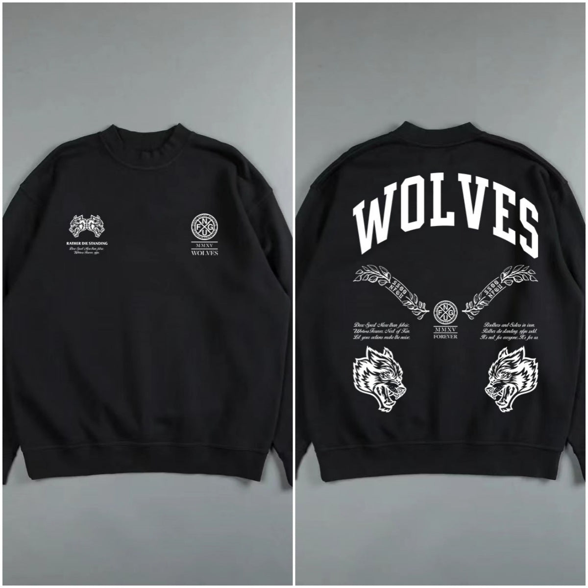Darc Sport Moletom Wolves Full-Back Crew Neck