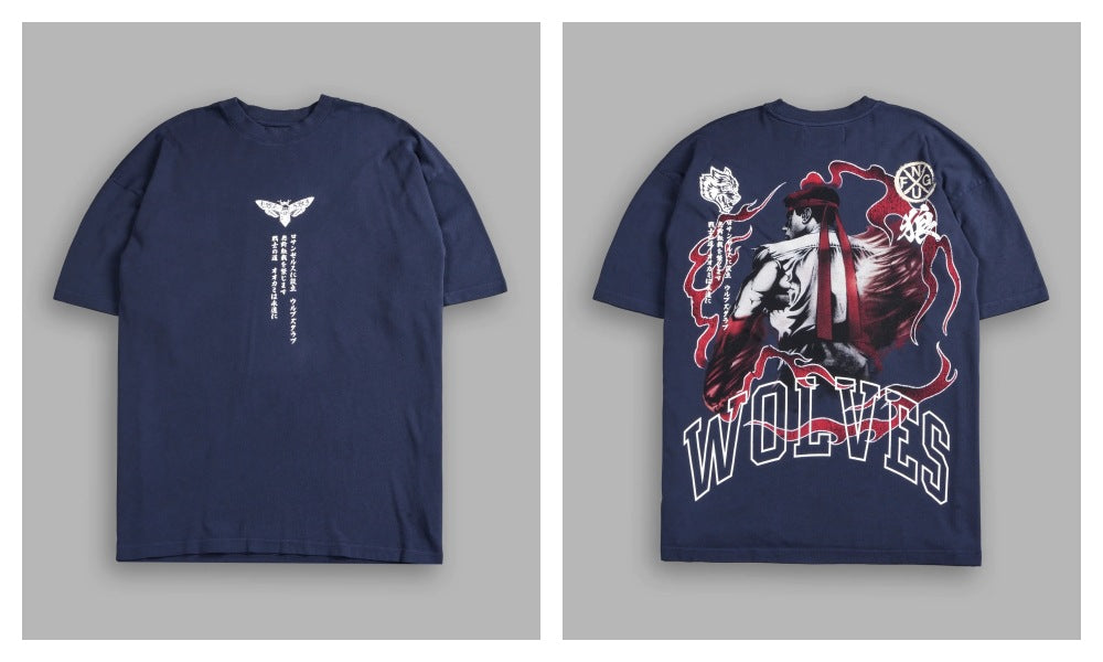 Camiseta Oversized Darc Sport Wolves Anime