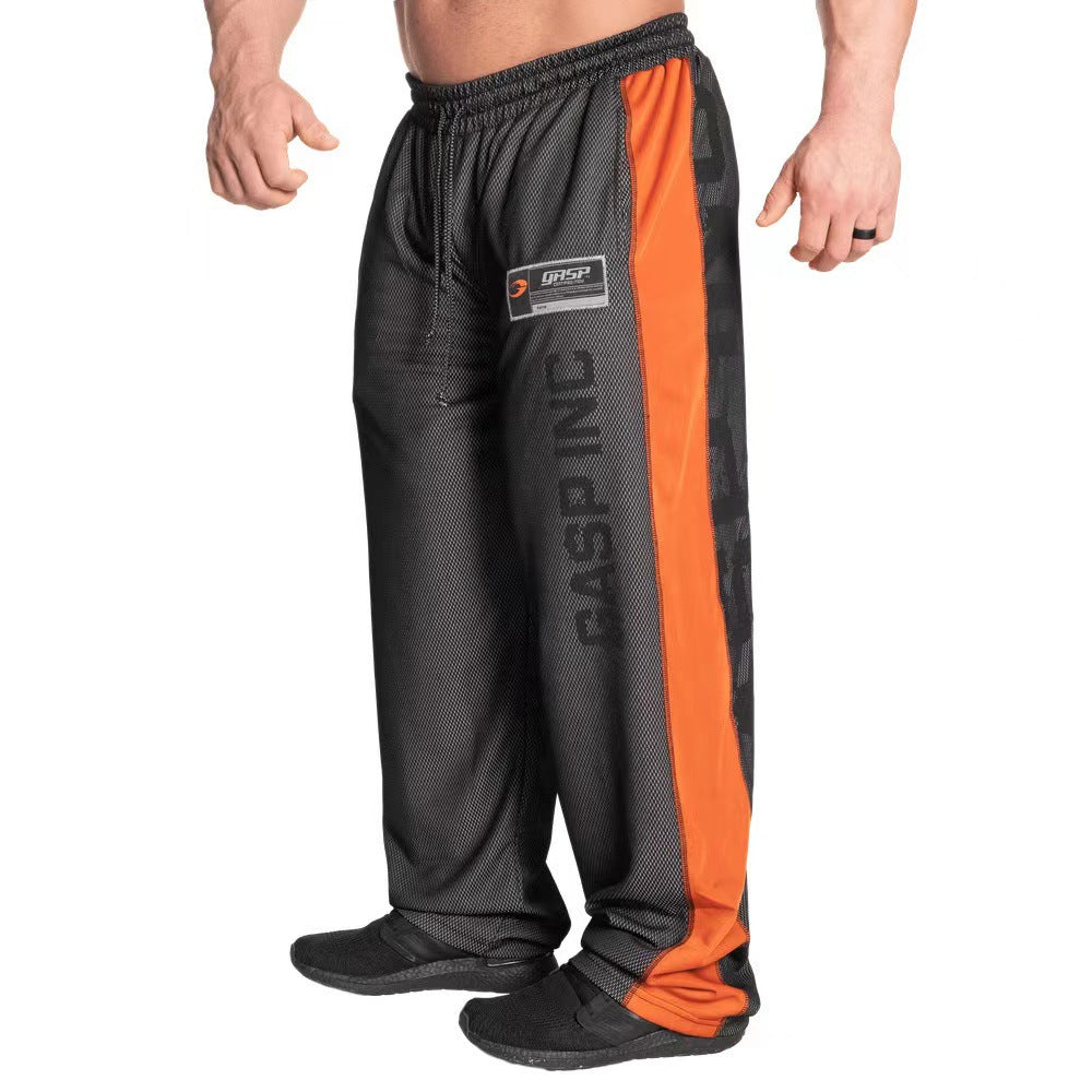 Calça Mesh GASP Wide Leg com Faixa Lateral