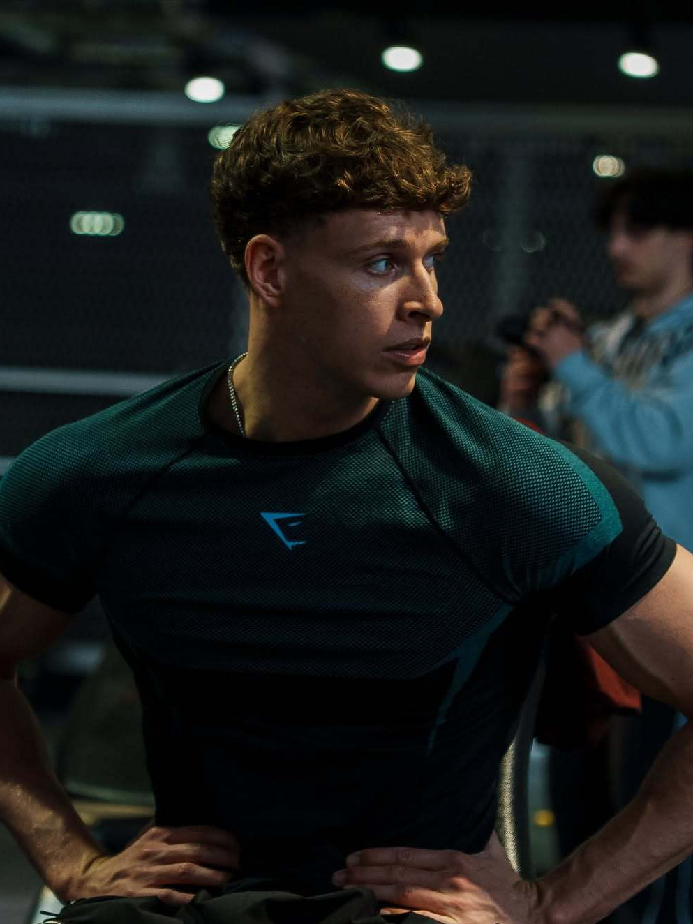 Camiseta Gymshark Compression Visionary Teal