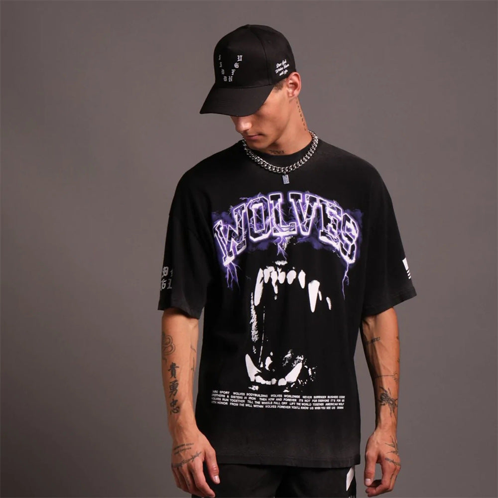 Camiseta Oversized Darc Sport Wolves Bodybuilding