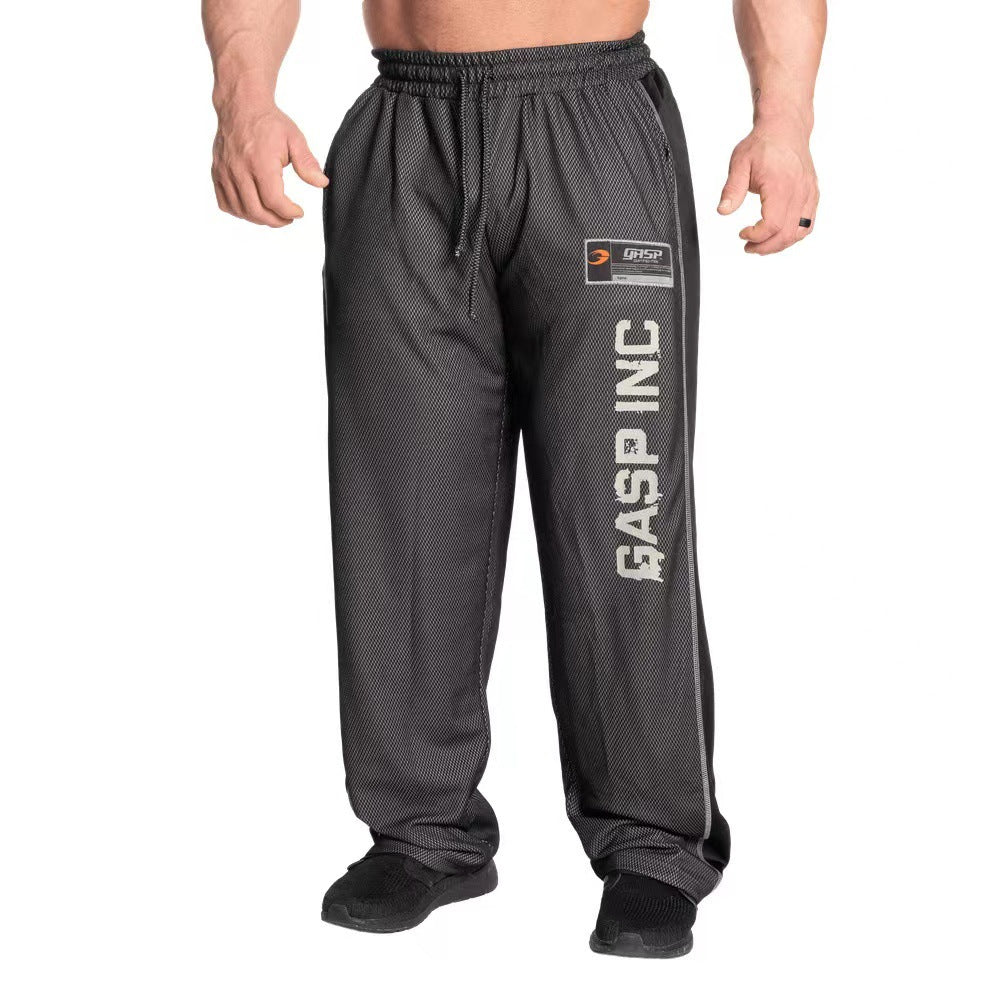 Calça Mesh GASP Wide Leg com Faixa Lateral