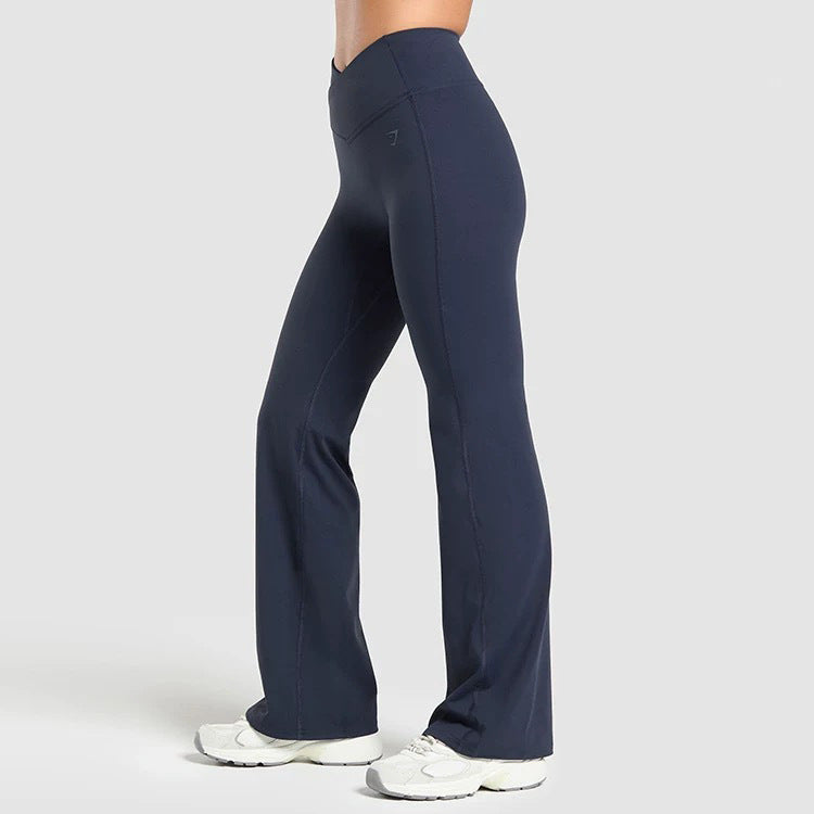 Calça Legging Flare Gymshark Crossover Cintura Alta