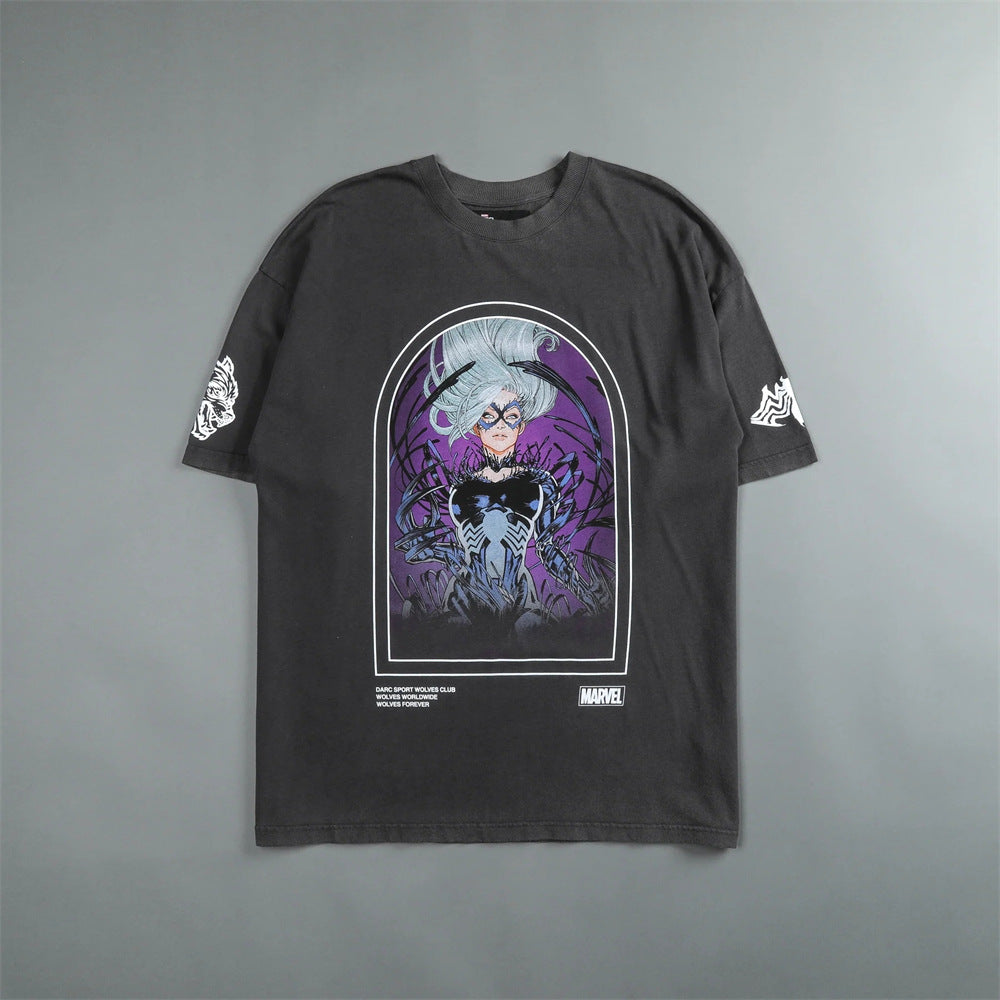 Camiseta Oversized Darc Sport x Marvel Black Cat
