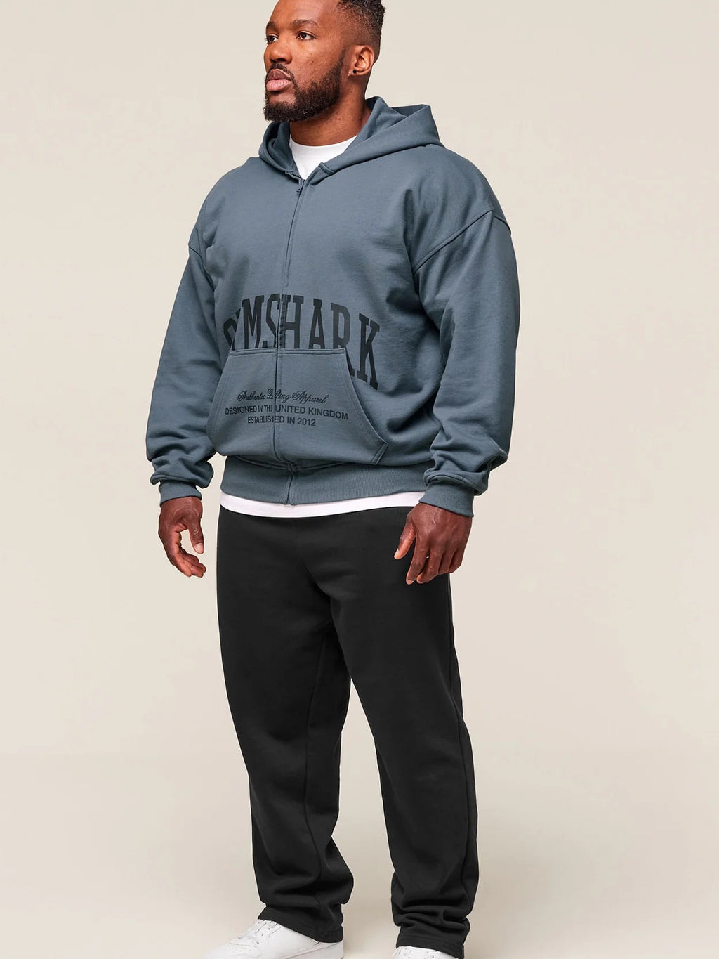 Moletom Gymshark Collegiate Script Zip Up Hoodie
