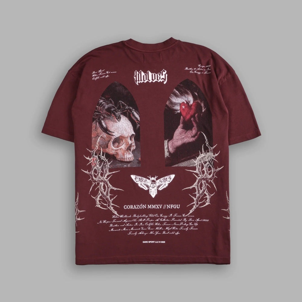 Camiseta Oversized Darc Sport Wolves Corazón