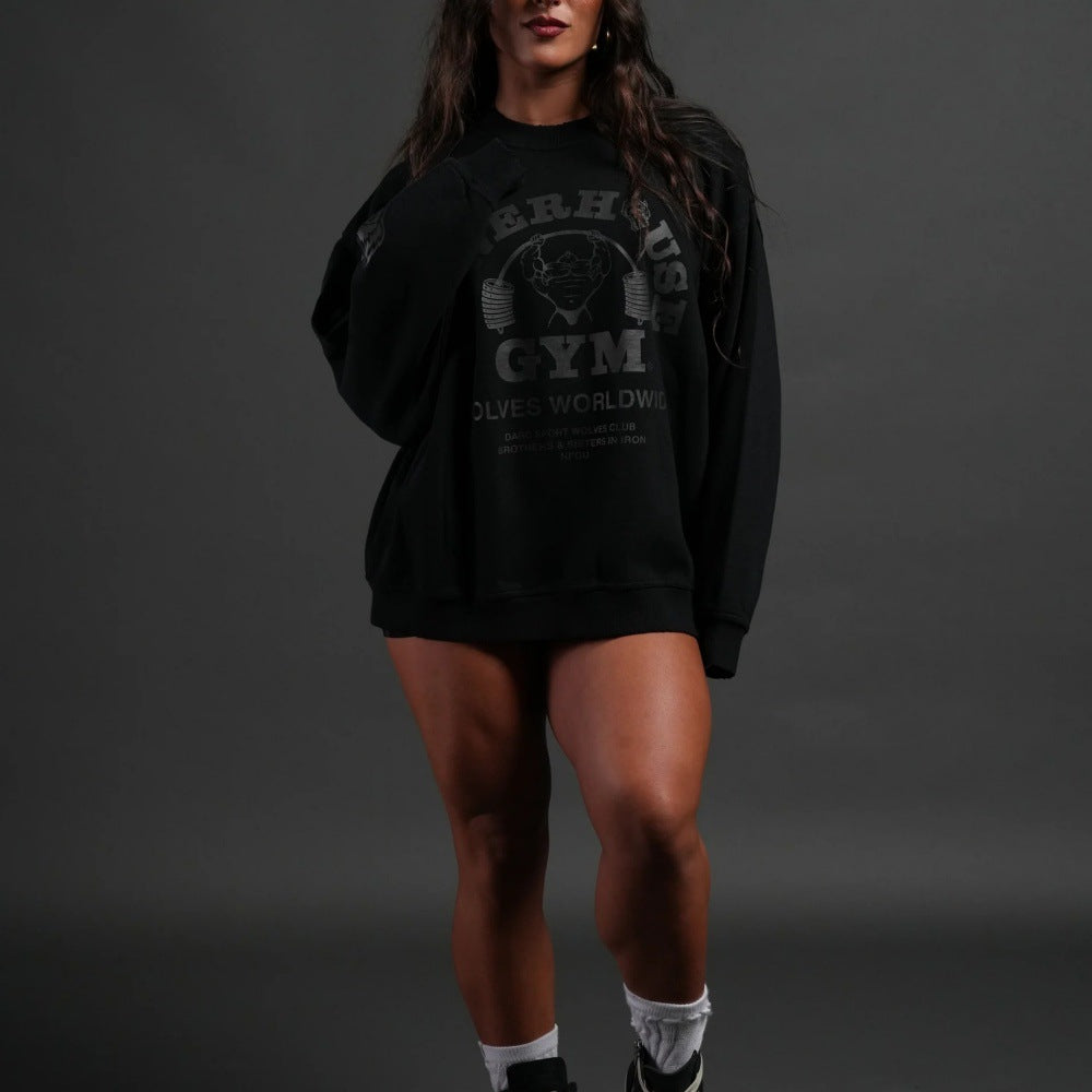 Moletom Darc Sort POWERHOUSE WOLVES CREWNECK