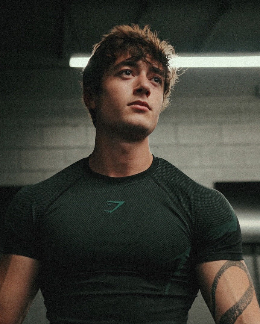 Camiseta Gymshark Compression Visionary Teal