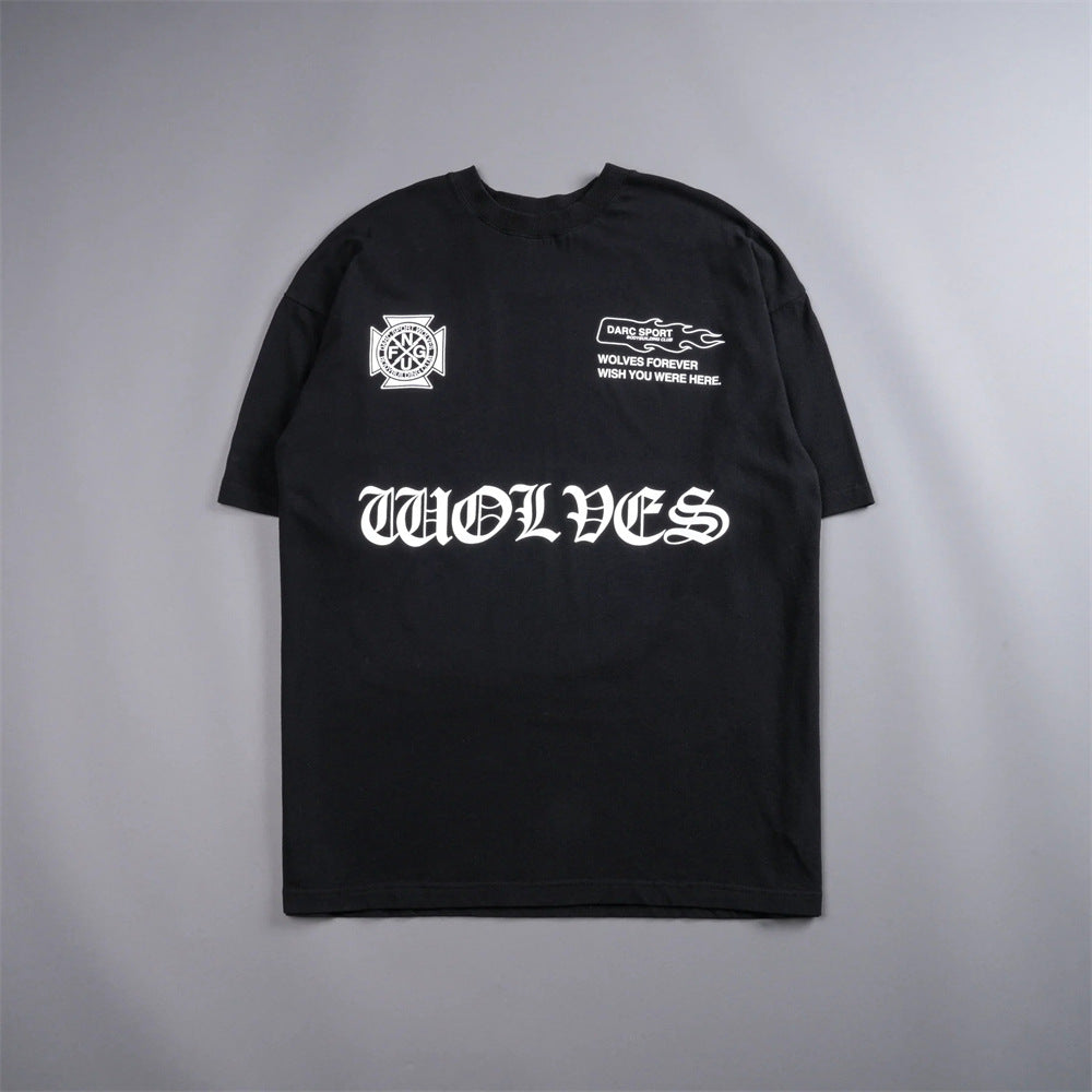 Camiseta Oversized Darc Sport Wolves Blackletter