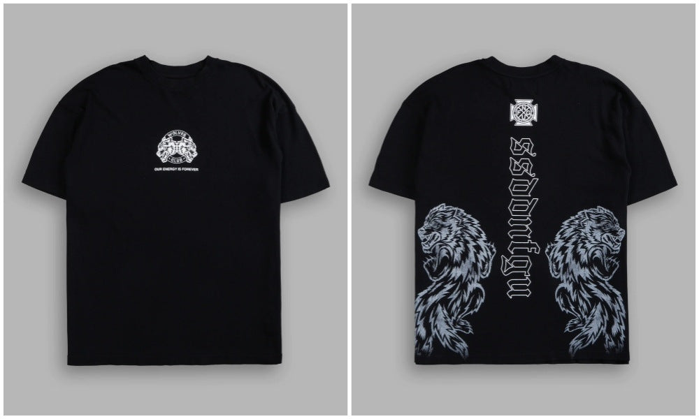 Camiseta Oversized Darc Sport Wolves Gothic
