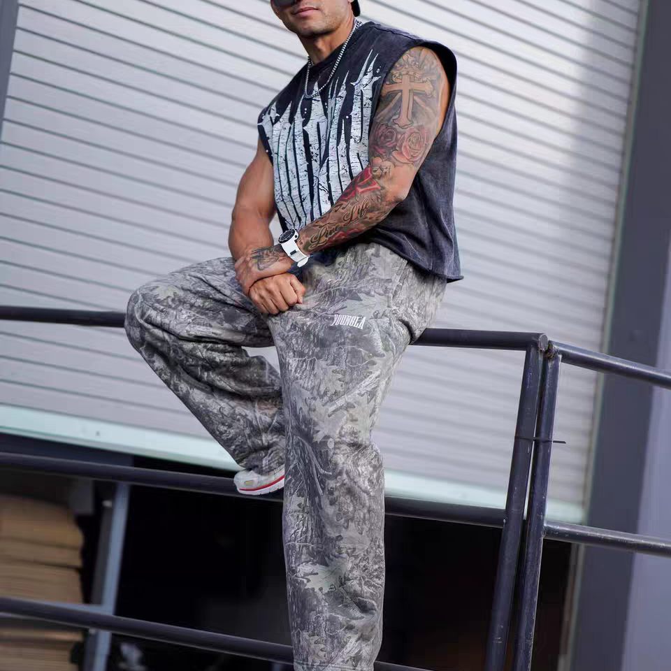 Youngla Calça Tree Camo Baggy Sweats