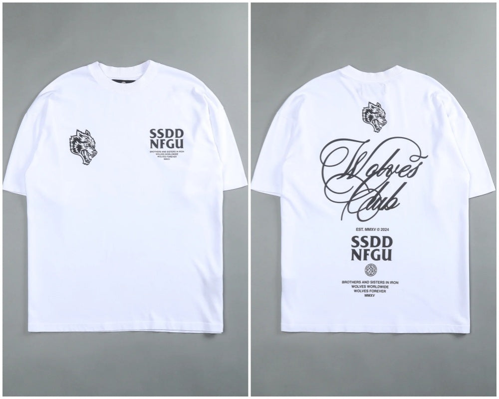 Camiseta Oversized Darc Sport Wolves Club Estampa