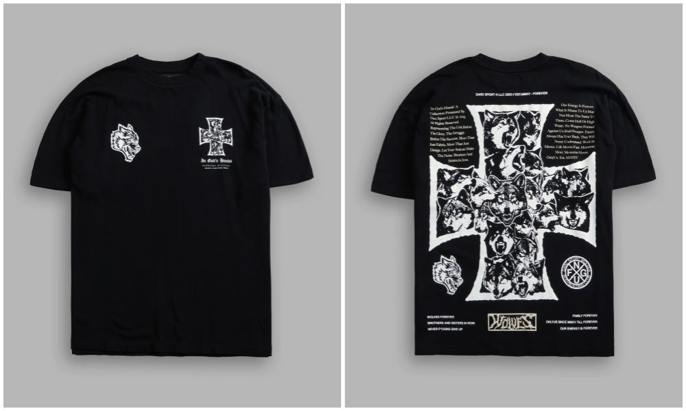 Camiseta Oversized Darc Sport Wolves In God's Hands