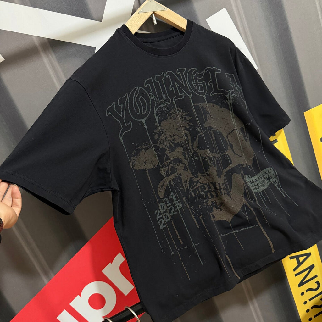 Camiseta Youngla Floral Skull Tees