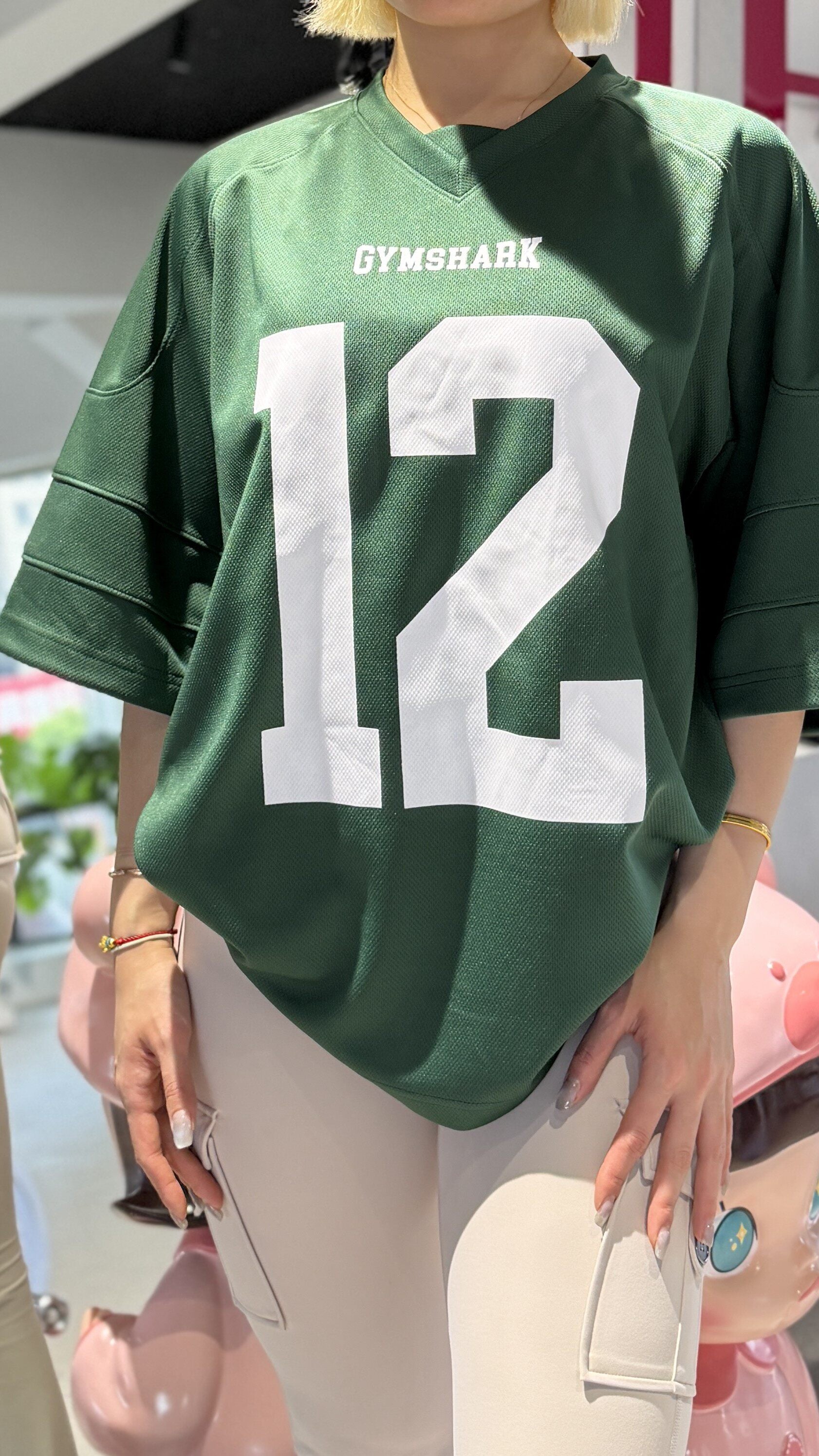 Camiseta Feminina Gymshark American Football Jersey