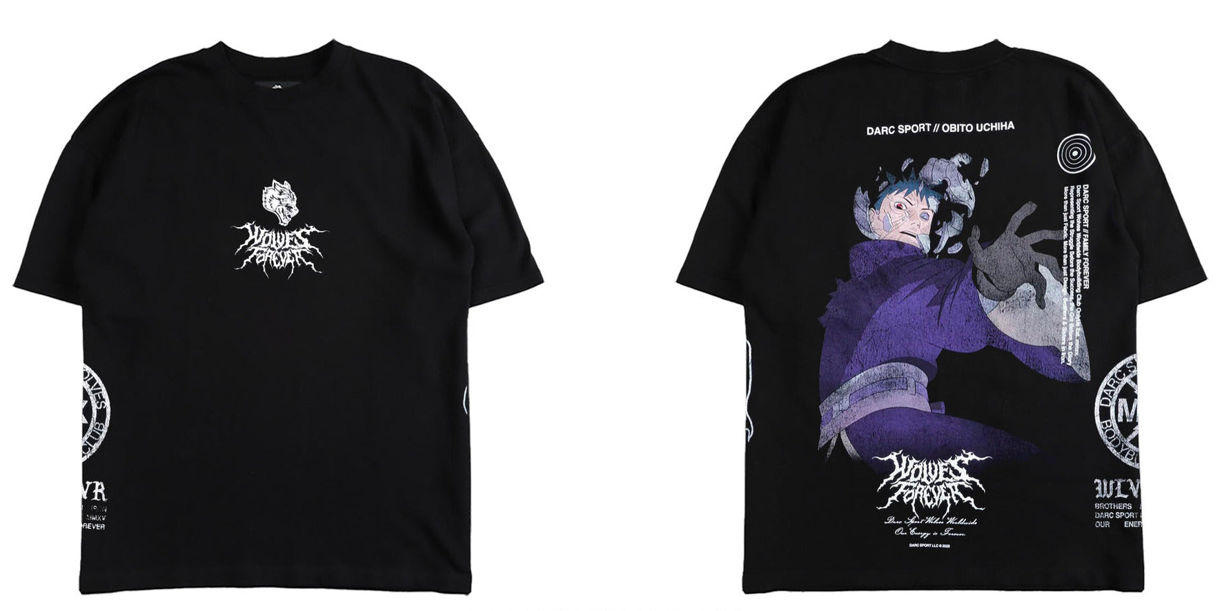 Camiseta Oversized Darc Sport Wolves Naruto