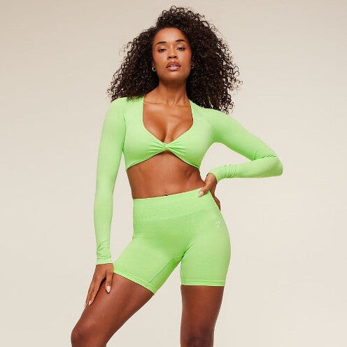 Top Gymshark Adapt Animal X Whitney Long Sleeve Crop Top