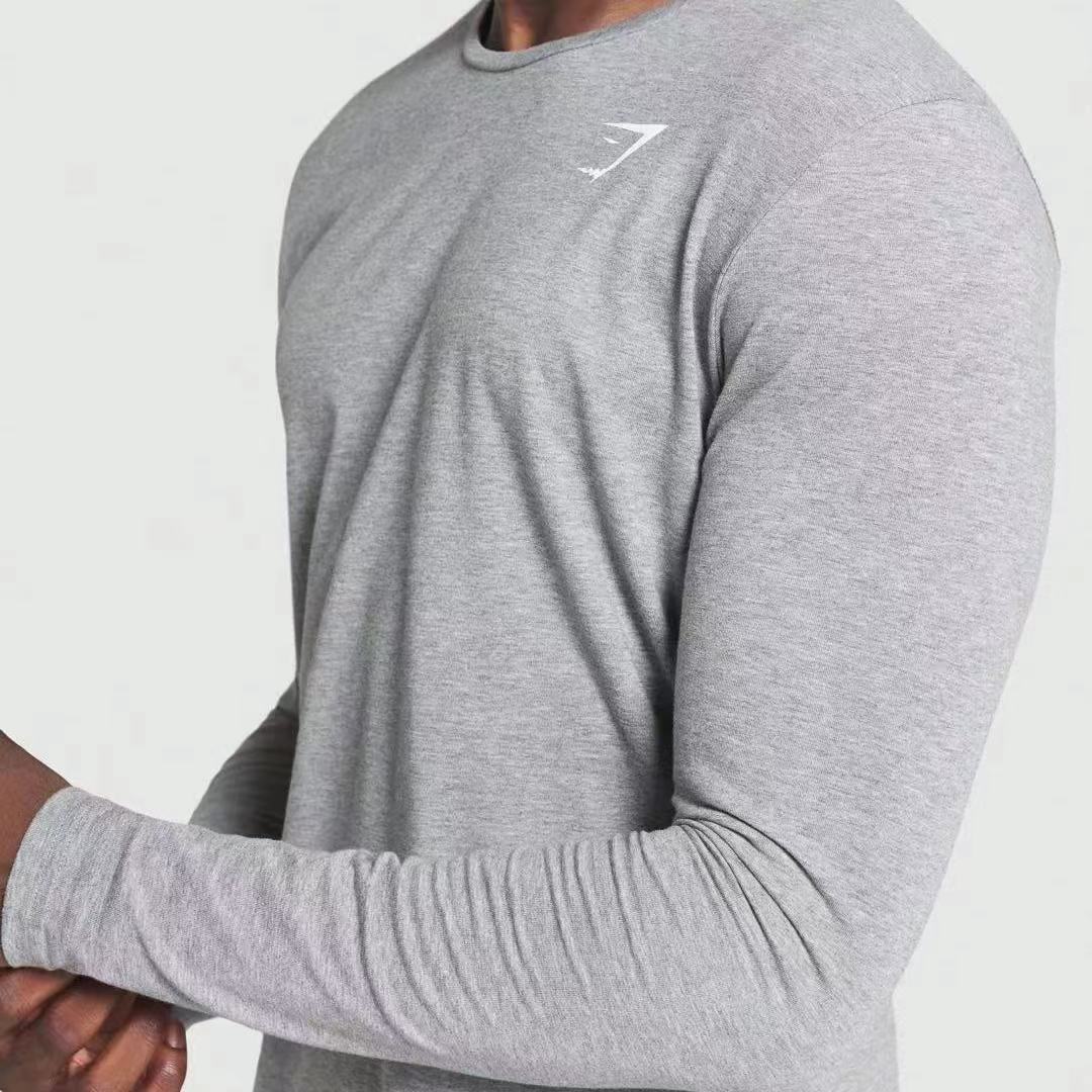 Camiseta Manga Longa Gymshark Slim Fit Minimalista