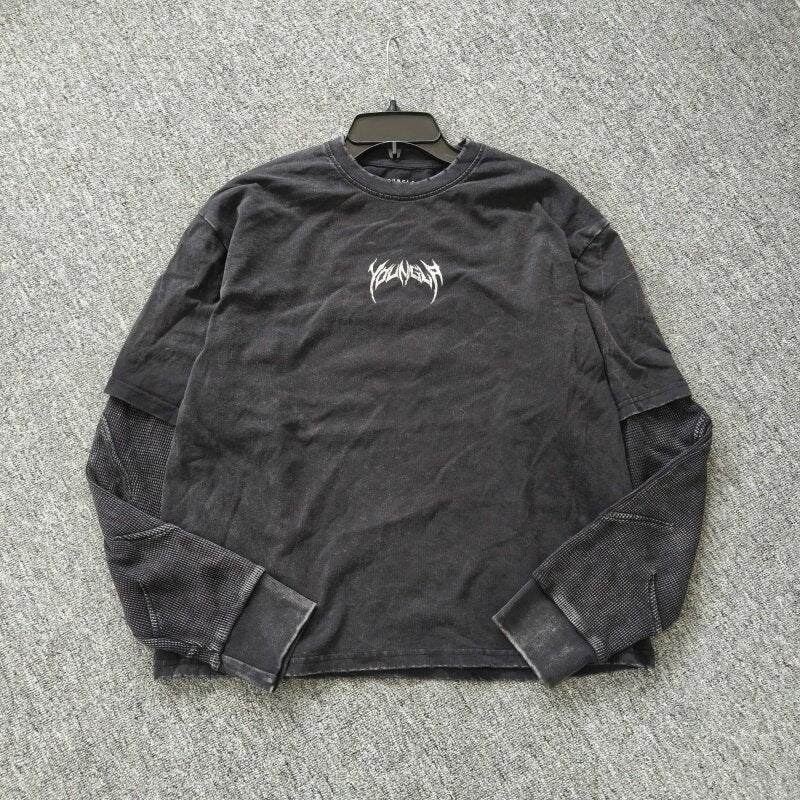 Camiseta de manga cumprida YOUNGLA SHADOW TWOFER LONG SLEEVE
