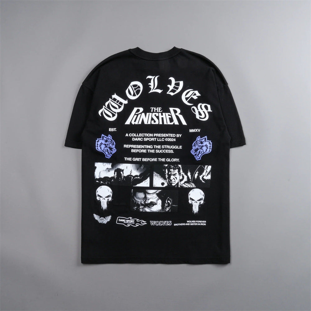 Camiseta Oversized Darc Sport Wolves x The Punisher