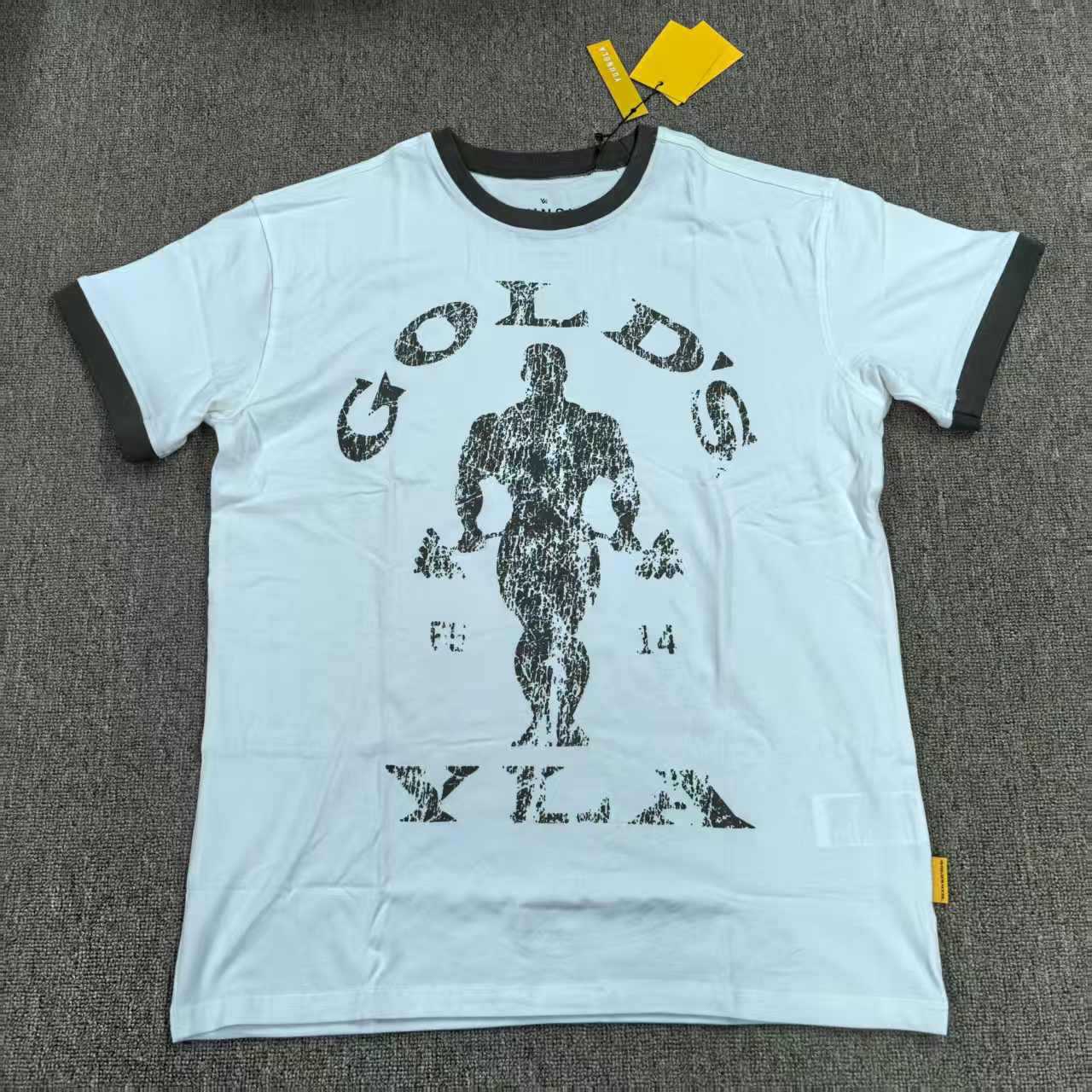 Camiseta Ringer YoungLA Gold's Gym Vintage