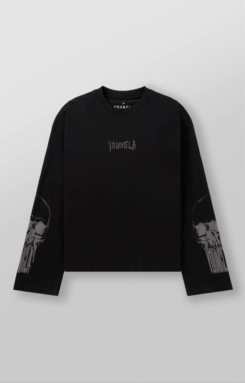 Camiseta YOUNGLA  DARKSIDE CROPPED LONGSLEEVES