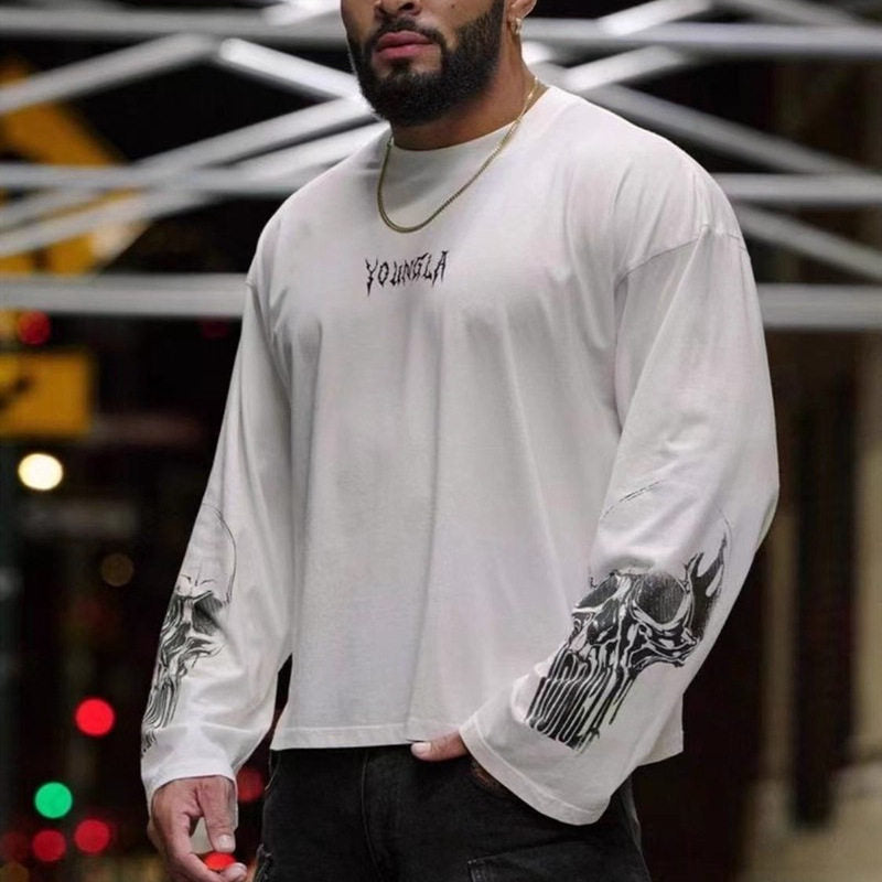 Camiseta YOUNGLA  DARKSIDE CROPPED LONGSLEEVES