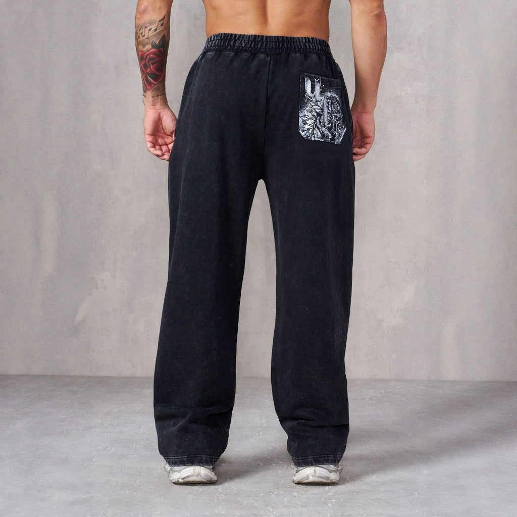 Calça  YoungLA Wide Leg Gótica Estonada