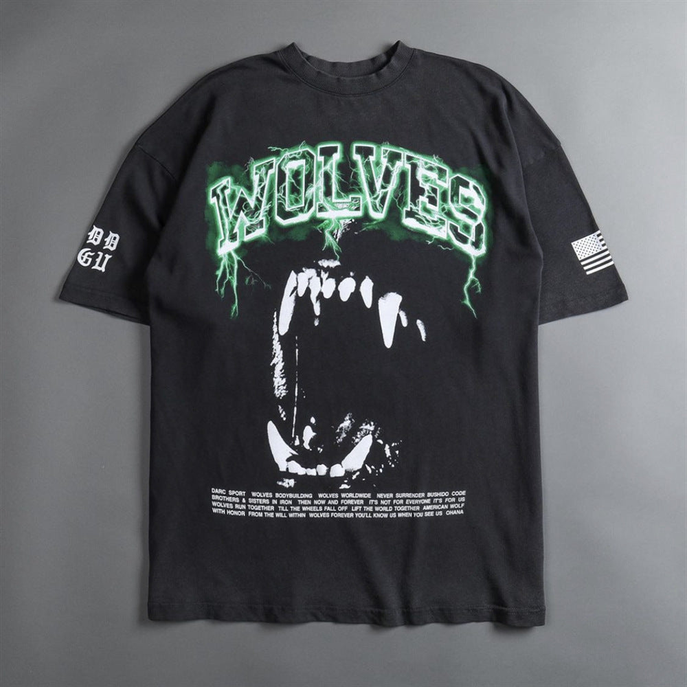 Camiseta Oversized Darc Sport Wolves Bodybuilding