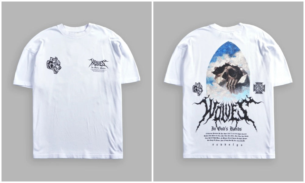 Camiseta Oversized Darc Sport Wolves In God's Hands