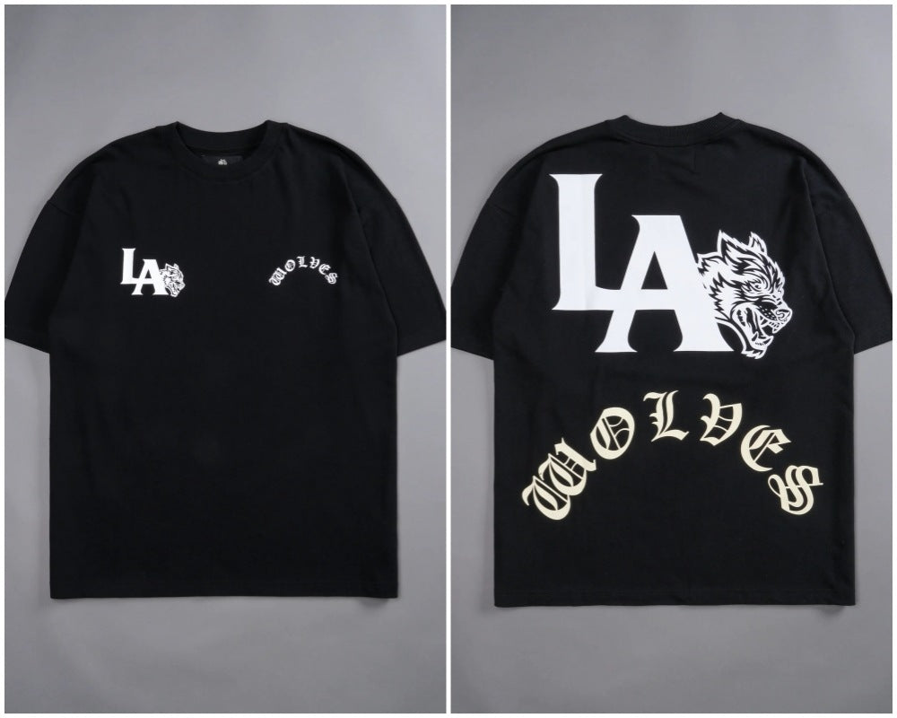 Camiseta Oversized Darc Sport LA Wolves Preta