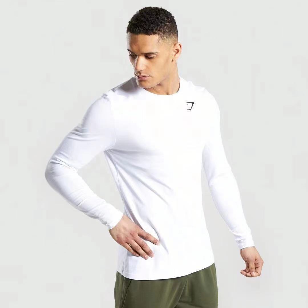 Camiseta Manga Longa Gymshark Slim Fit Minimalista