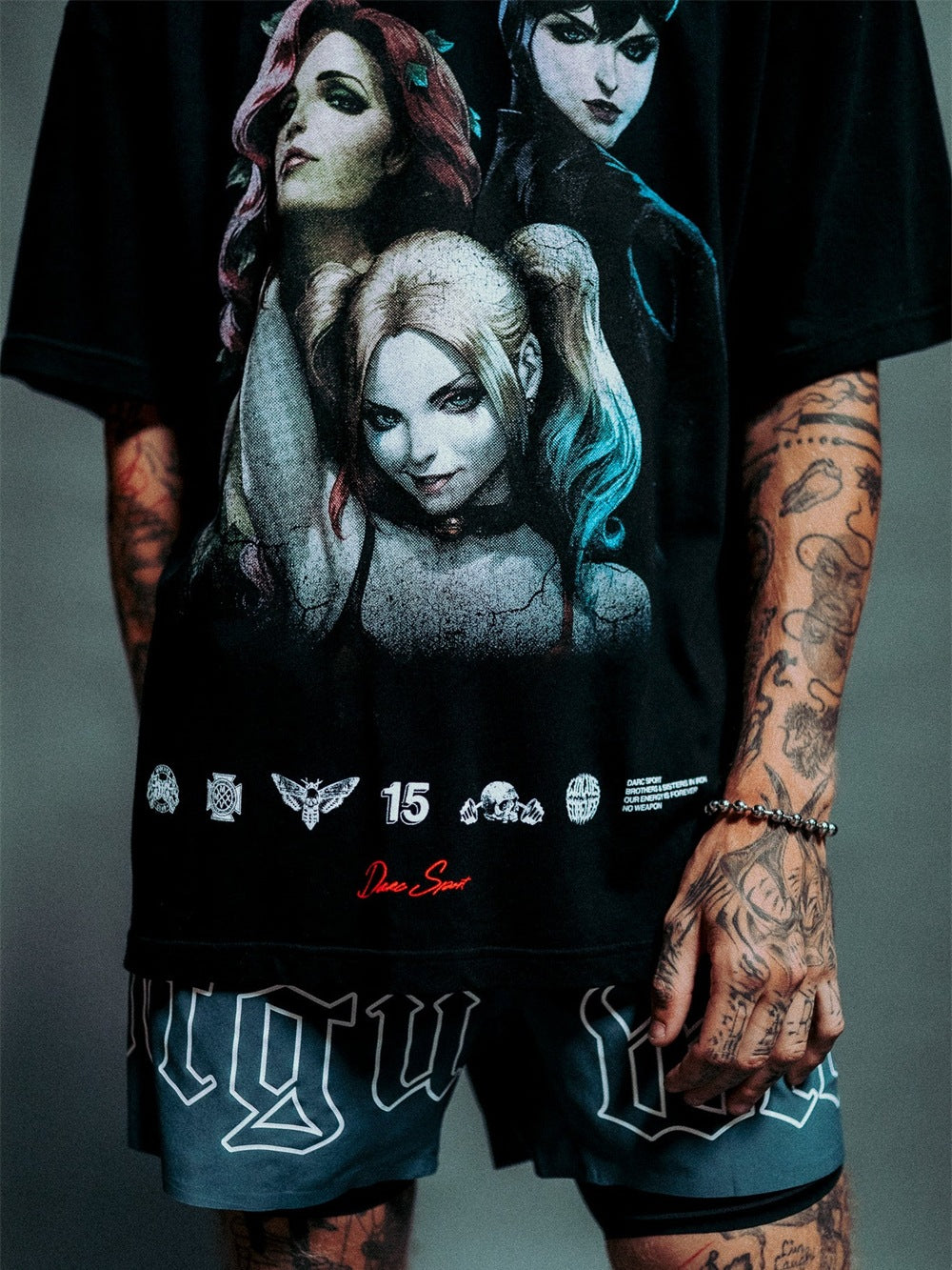 Camiseta Oversized Darc Sport Wolves Dark Art