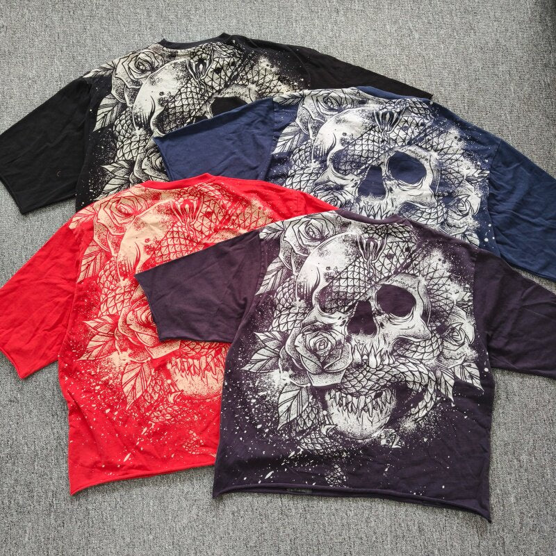 Camiseta Youngla VANDAL DISTRESSED OVERSIZED TEE