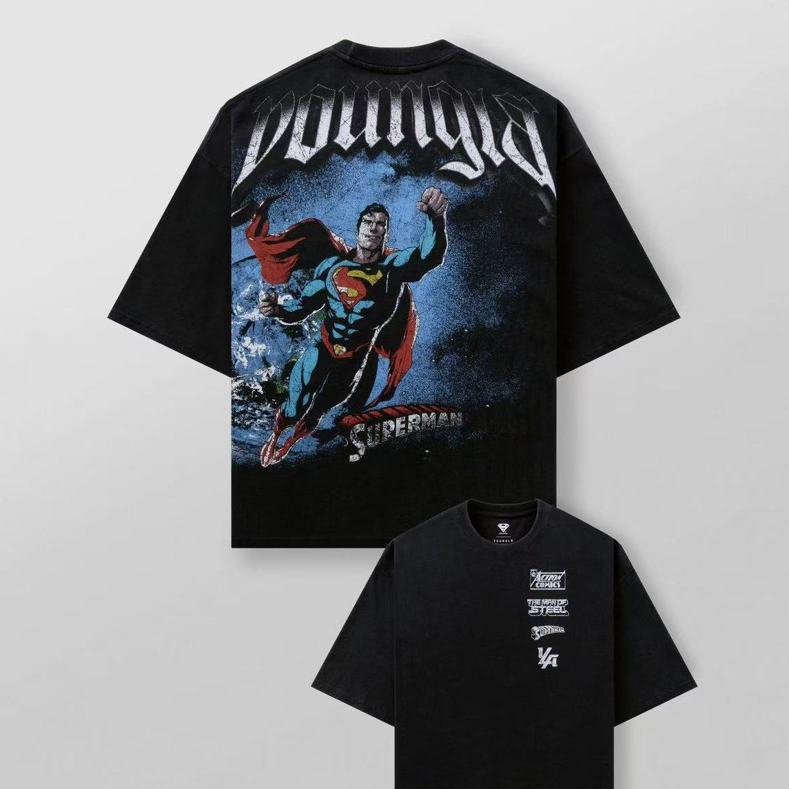 Camiseta YoungLA Superman DC Comics Oversized