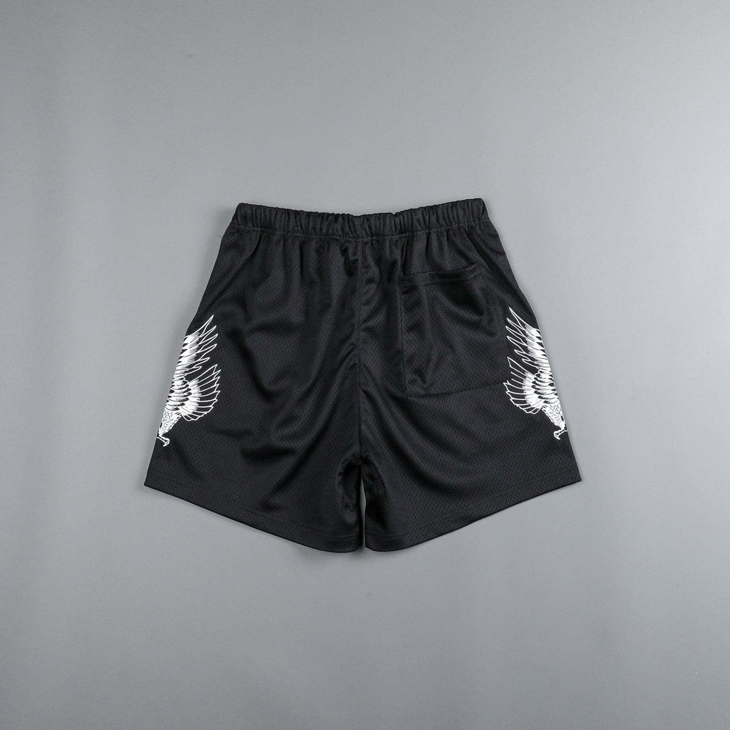 DARCSPORT RAGING WOLF BLACK TRAINING SHORTS