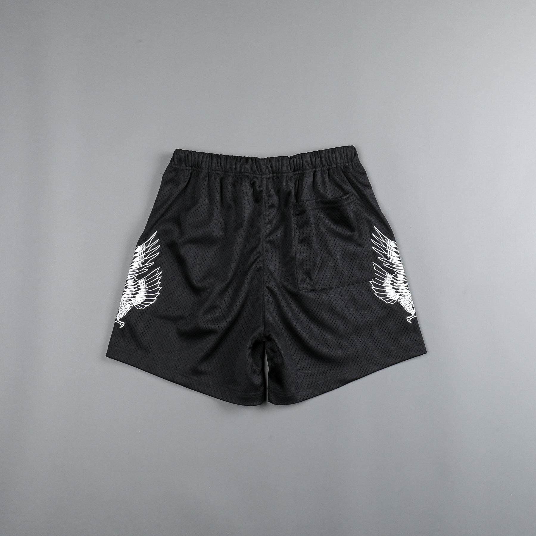 DARCSPORT RAGING WOLF BLACK TRAINING SHORTS