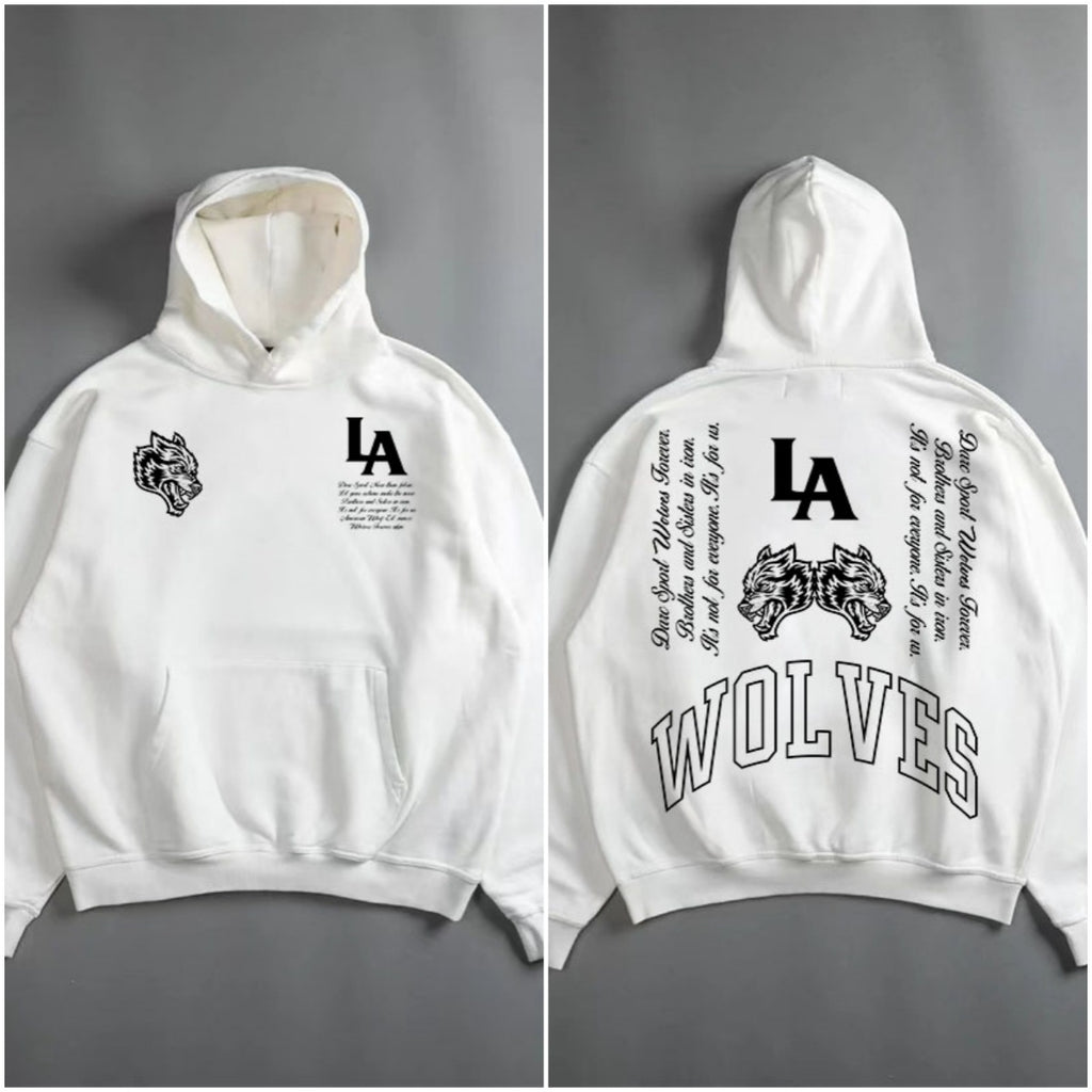 Darc Sport Moletom com Capuz LA Wolf — Oversized Preto