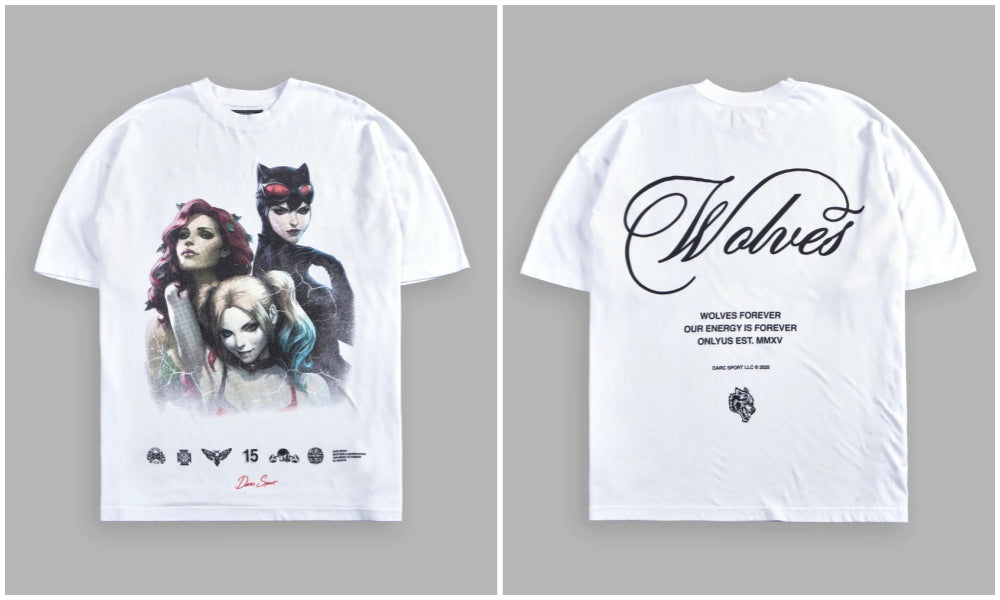 Camiseta Oversized Darc Sport Wolves Dark Art