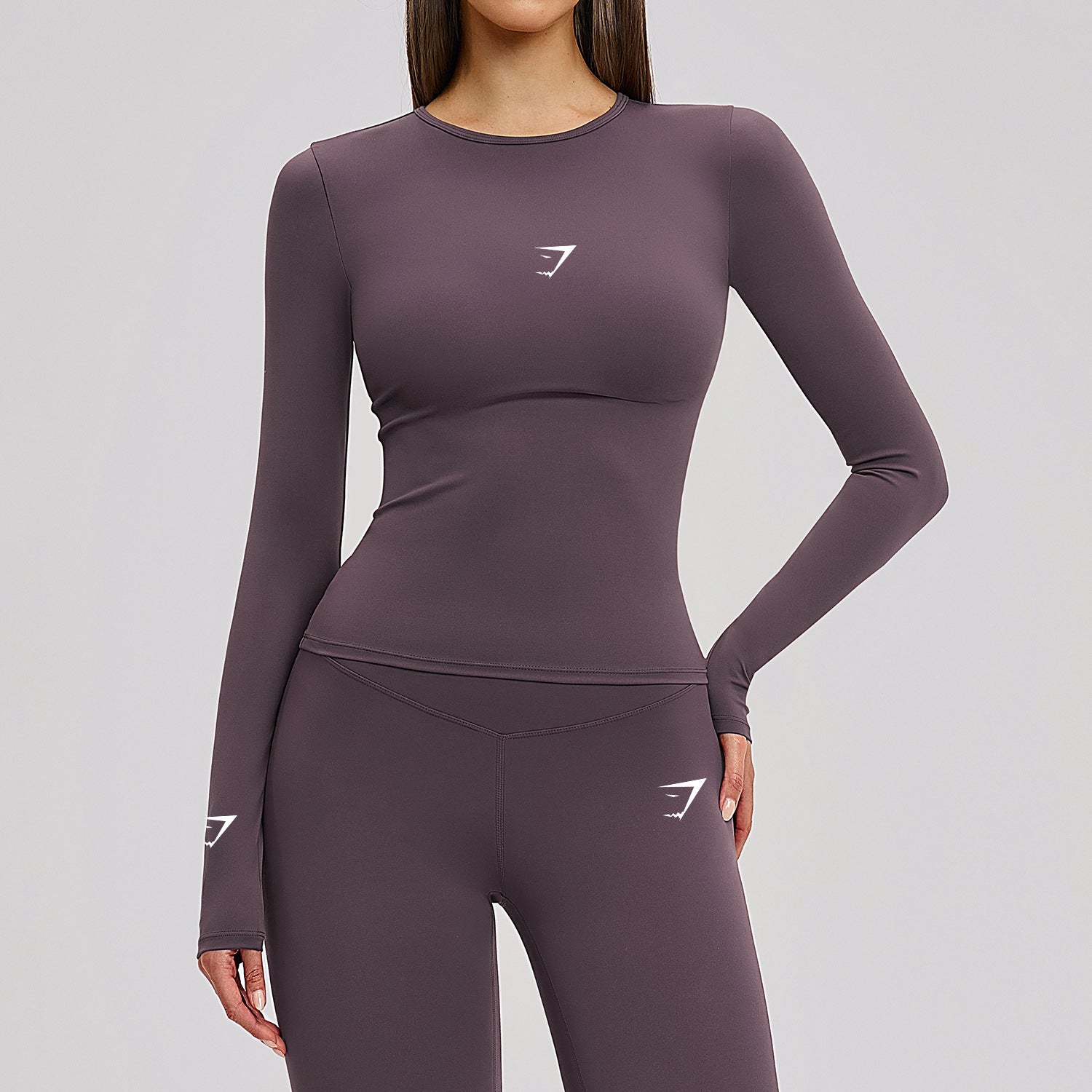 Top Cropped Gymshark Manga Longa Compression