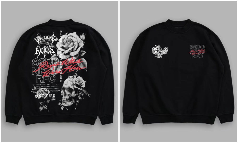 Moletom Darc Sport  ROSES WHILE WE'RE HERE